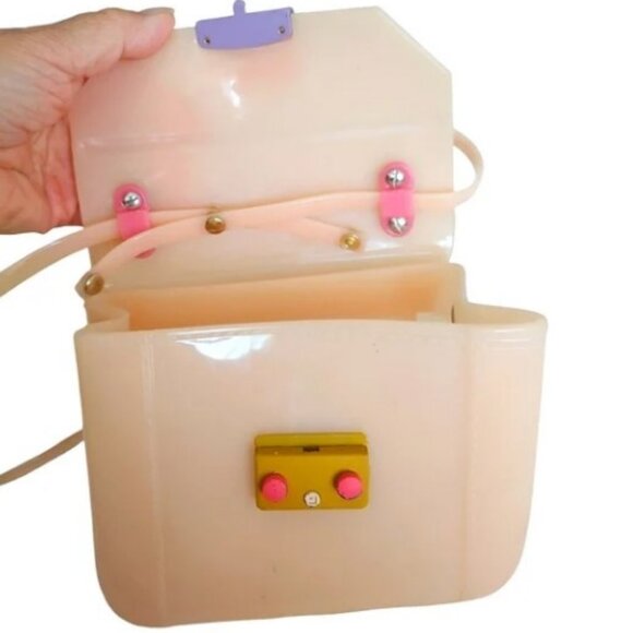 Furla cream jelly Bon Bon mini candy neopop two way bag - Picture 7 of 14